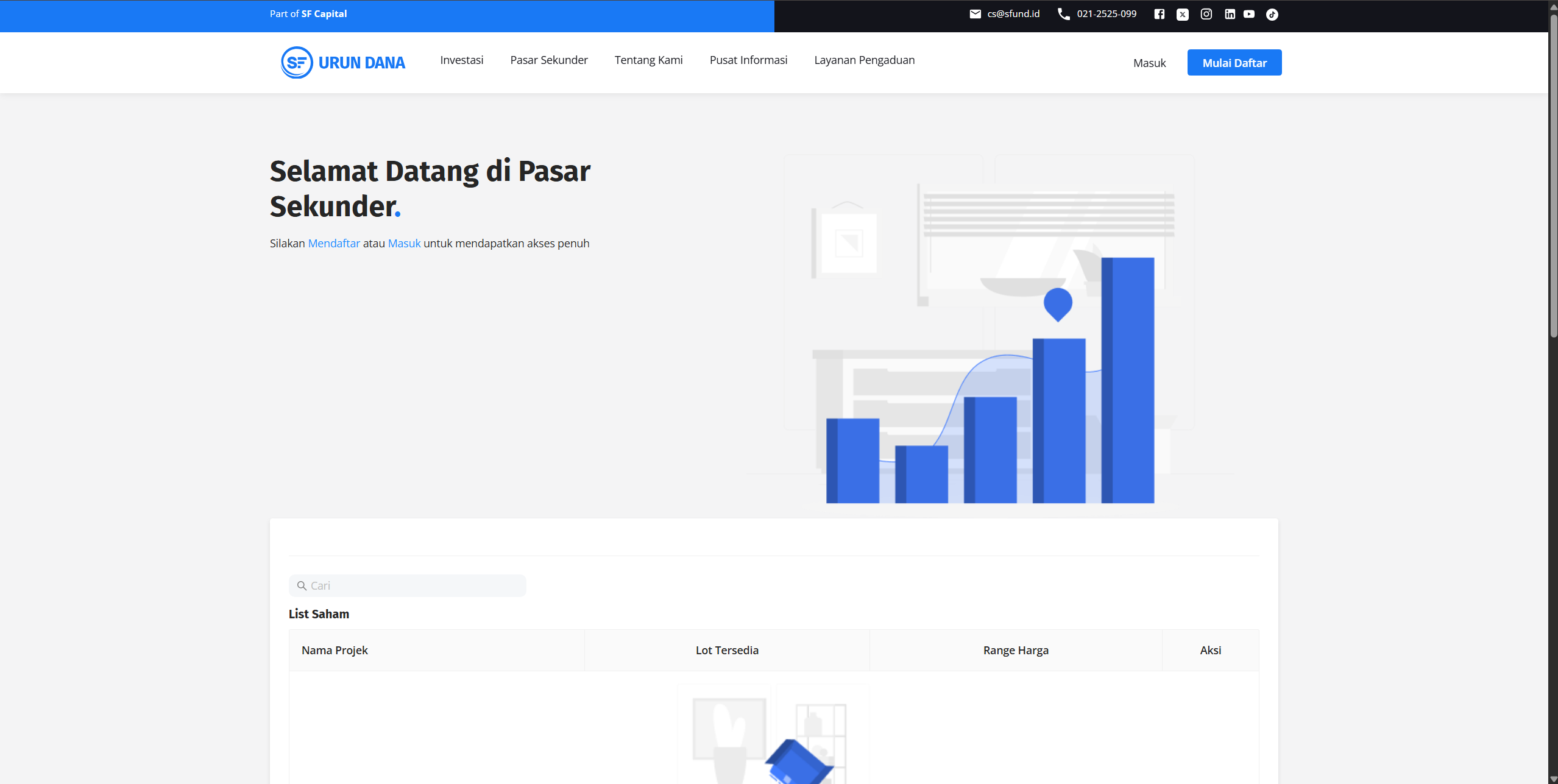 SFUND Fintech Platform screenshot